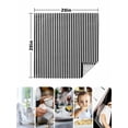 thumbnail image 5 of Cloth Napkins Set of 2 - 20x20 Inches, Black White Stripe Washable Reusable Table Napkins, Modern Minimalist Geometric Striped Soft & Absortbent Dining Napkin for Party Wedding Hotel Restaurant, 5 of 8
