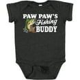 thumbnail image 3 of Inktastic Paw Paw's Fishing Buddy with White Text Boys Baby Bodysuit, 3 of 5