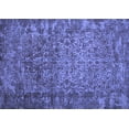 thumbnail image 1 of Ahgly Company Indoor Rectangle Abstract Blue Contemporary Area Rugs, 2' x 5', 1 of 4