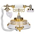 thumbnail image 2 of Vintage Telephone, Old Fashioned Desktop Landline Phones With Time Display For Home, 2 of 8