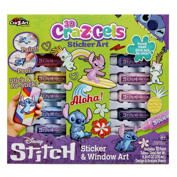 Stitch CRA-Z-Gels 3D Deluxe DIY Set de creación de pegatinas ideal para niños y niñas de 6 años en adelante