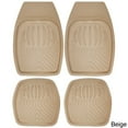 thumbnail image 3 of OxGord Car Floor Mats Ridged Rubber Full Set Universal Fit (4 Piece) (Gray), 3 of 5