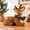 Deer Decor, variant on Woodland Animal Decor-Set of 6 Sisal Handmade Figurines for Rustic Holiday Home Decor