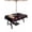 Black, variant on Outdoor Tablecloth with Umbrella Hole Zipper Giraffes Flowers Round Tablecloth 54" Waterproof Table Cloth A Girl Who Likes Giraffes Elegant Animals Black Patio Table Cover Tablecloths for Picnic