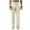 Eggshell white, variant on Mens Sweatpants Fleece Drawstring Casual Pant Elastic Waist Solid Straight Leg Trousers with Pockets Pants