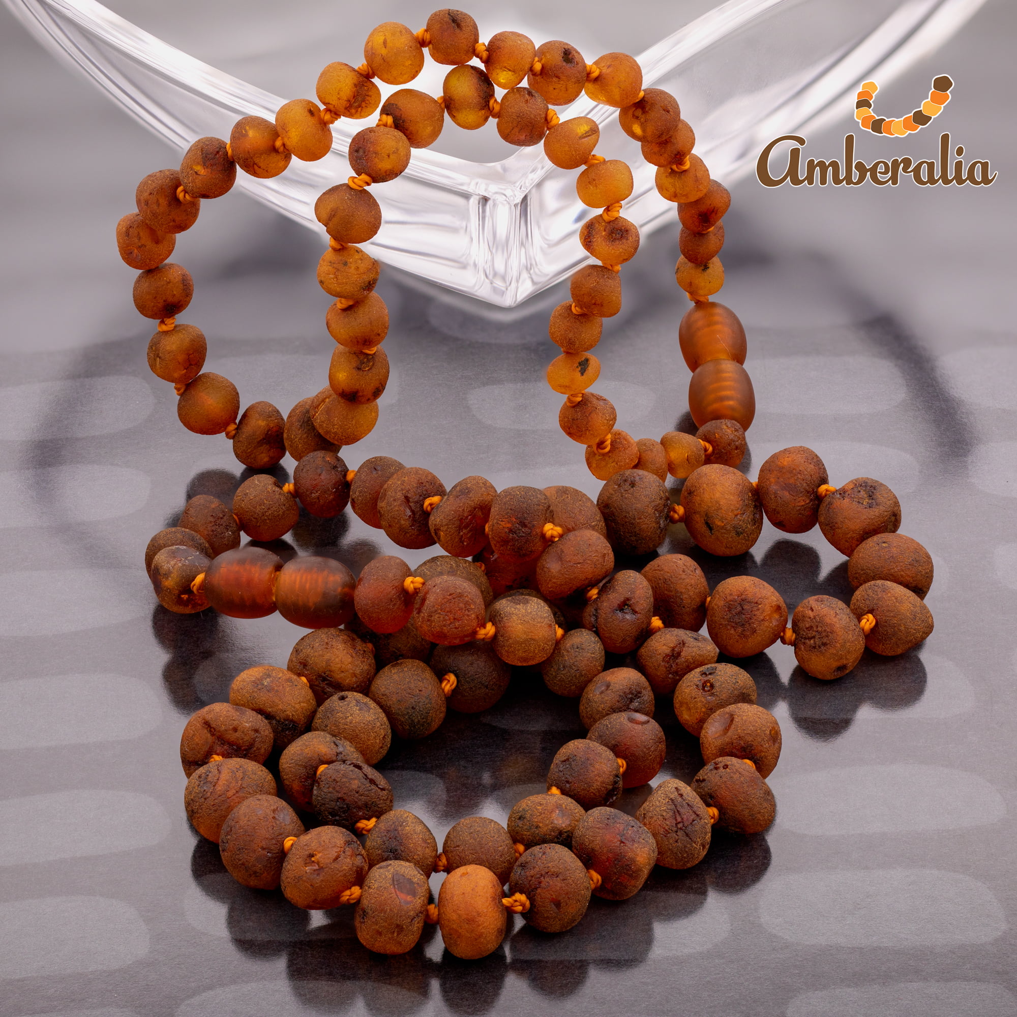 Lab-tested Boost immune System SIZES FOR EVERYBODY Amberalia knotted  Baltic Amber Necklace Certified Genuine Amber