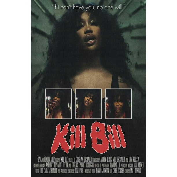 SZA Poster KILL BILL MV Posters & Prints Bedroom Decor Silk Wall Art