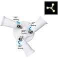 thumbnail image 2 of Triple Douille E27 pour Ampoule LED à Visser, 360° Réglable, 85-265V, Adaptateur 3 E27 pour Support d'Ampoule de Plafond, Extension de Douille E27 Réglable pour Éclairage Studio/Garage, Blanc, 2 of 5