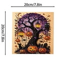 thumbnail image 3 of Halloween Pearl Diamond Painting Art Kit with Frame for Adults & Beginners, Gemstone Diamond Dots Beads Painting for Home Wall Decor Halloween, 3 of 6