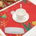thumbnail image 4 of Christmas Placemats For Dining Table Christmas Holiday Rustic Retro Thanksgiving Washable Placemats, 4 of 6