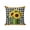Black, variant on 1 Pack Outdoor Throw Pillow, Yellow Sunflowers Waterproof Pillow with Insert Included, Summer Botanical Flowers Black Plaid Decorative Accent Cushion Lumbar Pillows for Patio Porch, 12 x 20 In