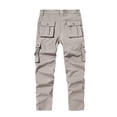 thumbnail image 3 of Diufon Men's Cargo Pants Casual Work Long Sweatpants with Multi Pockets Outdoor Hiking Button Tracksuit Pants, 3 of 6