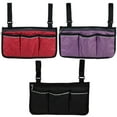 thumbnail image 3 of LILIANG Wheelchair Side Bag with Compartments, Wheelchair Armrest Accessories Pouch Storage Bag, 3 of 5