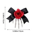 thumbnail image 2 of Halloween Hair Accessories Skeleton Hand Clip Festival Rose Bow Party Hair Clip for Celebrations and Daily Wear, 2 of 5