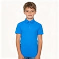 thumbnail image 4 of Youth Polo Shirts for Boys Sky Blue Girls Short Sleeve Tops Kids Uniform Shirts for Boys Casual Collared Shirt Tween Shirts for Boys 11-12 Years, 4 of 5