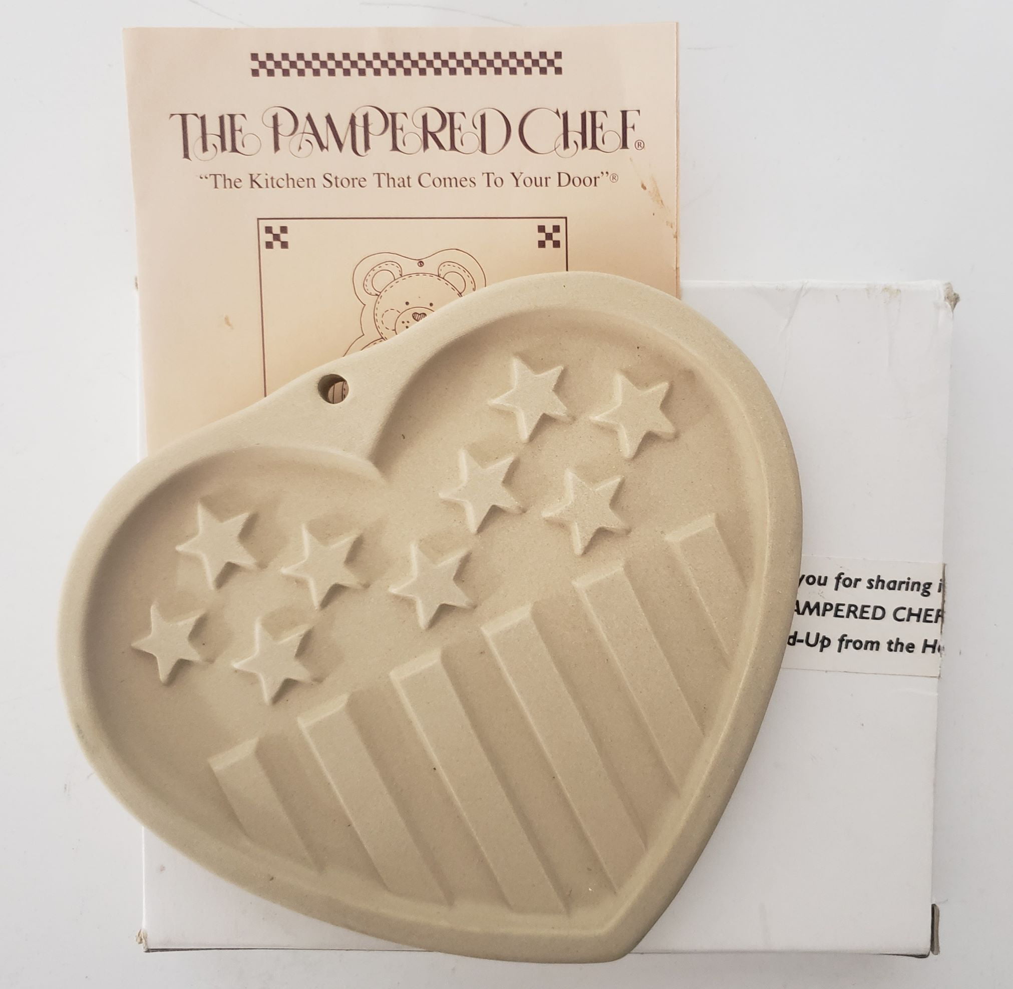 The Pampered Chef Patriotic Heart 2005 Cookie or Paper Mold Final Edition for sale online 
