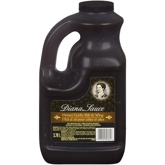 Diana Honey Garlic Rib & Wing Barbecue Sauce, 3.78 Liter Pack of 2