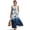 Blue Fish Cloud Swirl, variant on Toile De Jouy Boat House Print Women's Summer Maxi Dresses 2026, Linen-Like Sleeveless Long Flowy Boho Beach Vacation Sundress Casual Clothes Tank Dress with Pockets for Ladies, L