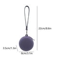thumbnail image 3 of Mauxuk Silicone Wristband Storage Bag, Waterproof Round Coin Purse, Travel Earphone Organizer, Compact 8.6x3.1x1.3 Inches, 3 of 6