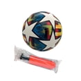 thumbnail image 4 of Bola de fútbol tamaño 5 Patrones de novedad de fútbol para la práctica de la escuela de competencia Azul, 4 of 8