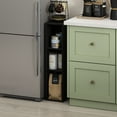 thumbnail image 3 of Furinno FULDA 3-Tier Narrow 8-In Width Bookcase 9.3 x 7.9 x 31.5 Blackwood, 3 of 5