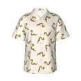 thumbnail image 1 of Fotbe Cartoon Snake Camisa Hawaiana para Hombre Unisex – Camisa Casual de Verano con Botones de Manga Corta de Algodón y Lino,XX-Large, 1 of 7