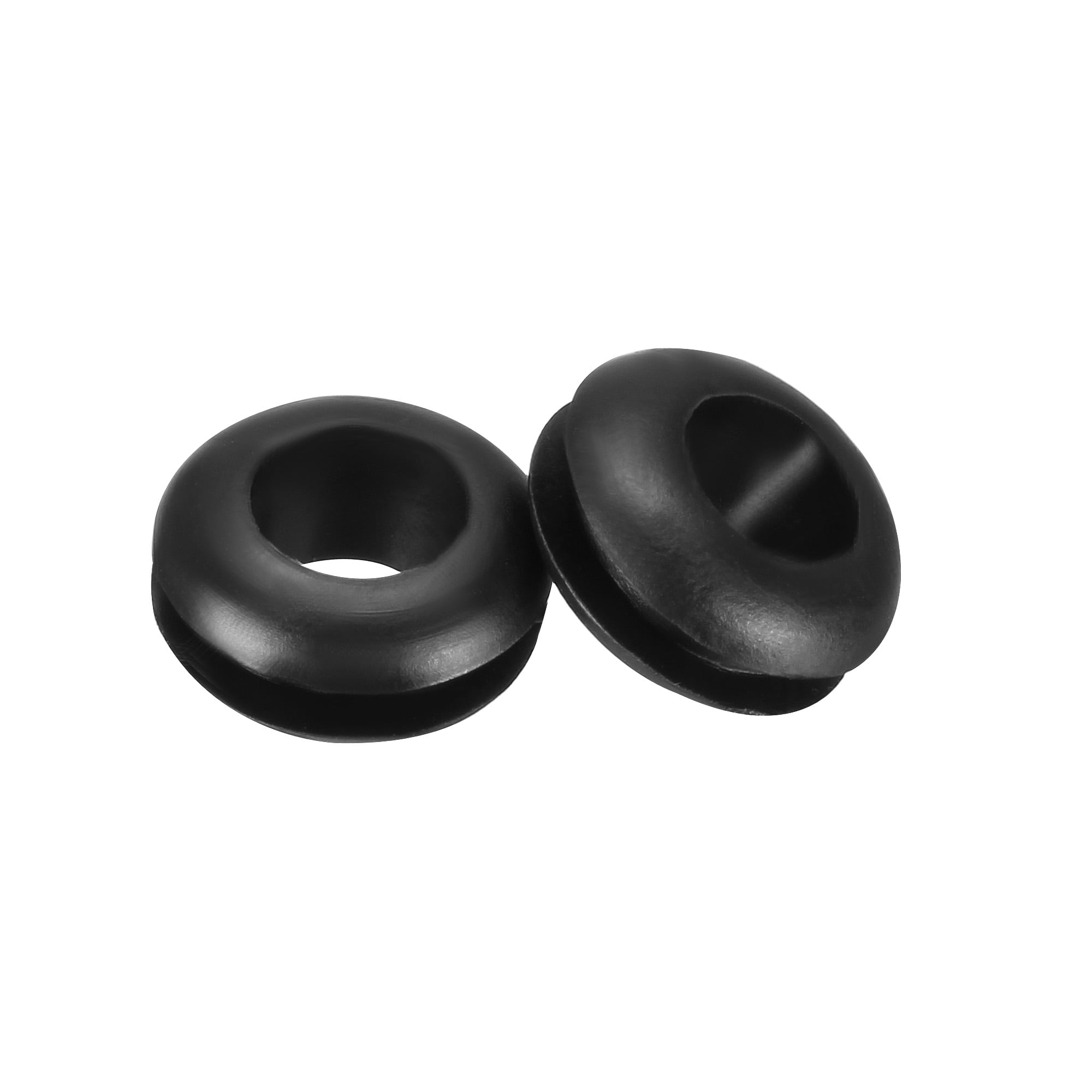 Rubber Grommets 6mm Dia. Wire Gasket Ring for Hole Plug Cable, Black 20