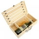 thumbnail image 1 of Caja De Vino Tinto De Madera Para Botella, Contenedor De Caja De Regalo De Vino De Barra Recta Ahuecada Para 2 Botellas De Vino, 1 of 7