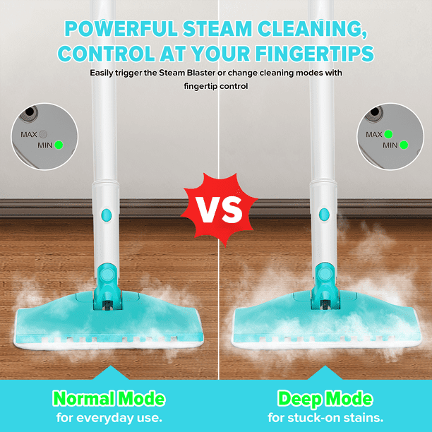 Electric Mop Turonic ST3 10-in-1 Steam Mop - 1500W Floor Steamer With Handheld Cleaner, 110°C Steam Steam Mop With Attachments