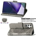 thumbnail image 2 of Samsung Galaxy S22 Ultra 5G Case, Dteck PU Leather Butterfly Embossed Design Phone Case Flip Notebook Wallet Card Slot Holder Magnetic Stand Cover for Samsung Galaxy S22 Ultra 5G, Gray, 2 of 9