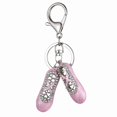thumbnail image 1 of Rhinestones Ballet Shoes Keychain Car Keyring Purse Bag Pendant Decoration Hanging Ornament Creative Gift (random Color), 1 of 4