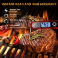 thumbnail image 2 of Termómetro de cocina, termómetro de carne de sonda doble, termómetro de lectura instantánea para cocinar alimentos con ajuste de alarma, retroiluminación, imán, sacacorchos. Para Carne, Barbacoa, Past JFHHH pequeña, 2 of 5