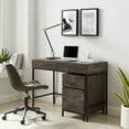 thumbnail image 5 of Jacobsen 2Pc File Cabinet And Desk Set Brown Ash/Matte Black - Desk & File Cabinet, 5 of 19