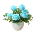 thumbnail image 1 of A Pot Artificial Plant Bonsai Beautiful Simulation Plastic Artificial Rose Decor for Living Room, 1 of 8