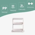 thumbnail image 3 of LAICAIW Étagère de Rangement Multifonctionnelle pour Armoire à Épices Rotative, 2 Doubles Étages, Grande Capacité, Facile à Installer, Étagères pour Ranger Pots à Épices Cosmétiques, 3 of 7