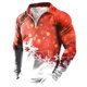 thumbnail image 1 of Pack De Playeras Para Hombre Camisa Navideña De Otoño E Invierno Para Hombre Camisa Superior Con Estampado De Árbol De Navidad En Capas Y Empalme De Colores Mixtos, 1 of 4