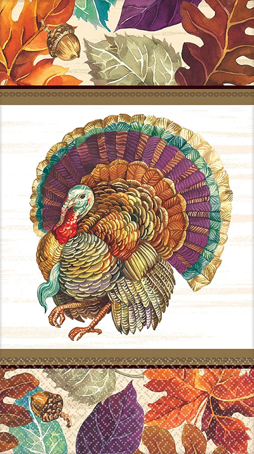 Traditional Turkey Classic Thanksgiving Holiday Party Paper Napkins