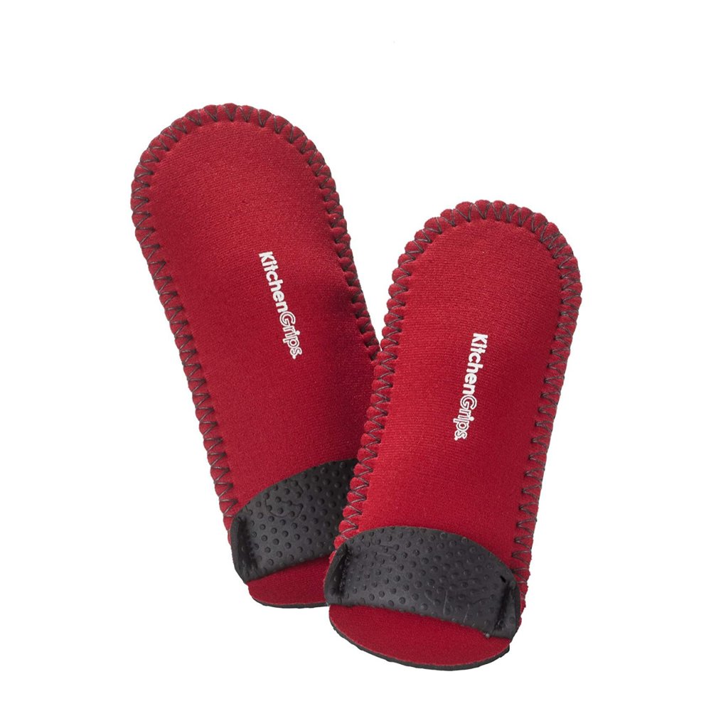 Kitchen Grips Deluxe 2Piece Pan Handle Holder Set (Black/Cherry