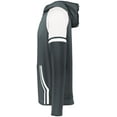 thumbnail image 2 of Holloway Sportswear S Boys RETRO GRADE JACKET Graphite/White 229661, 2 of 5