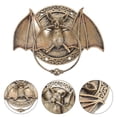 thumbnail image 2 of MOVTOTOP 1Pack Security Door Knocker in Dark Brown for Front Door Handles, 2 of 7