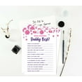 thumbnail image 3 of Inkdotpot Unicorn Floral Who Knows Daddy BestBaby Shower GameCards FunActivity Cards Set Of 50Party Theme, 3 of 5