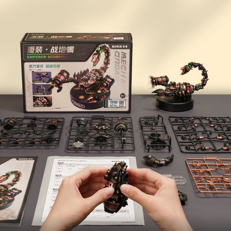 ROKR 3D Puzzle Scorpion Mech Model Building Set for Adults & Kids