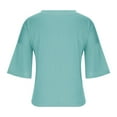 thumbnail image 4 of Birdeem Blouses à Manches Courtes Col en V Mode Décontractée pour Femmes, 4 of 8