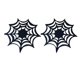 thumbnail image 1 of 2 piezas Mantel individual temático de Halloween Posavasos de telaraña Mantel individual Mesa decorativa Manteles individuales Tapetes Suministros de decoración de Halloween Negro, 1 of 5