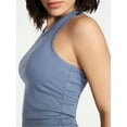thumbnail image 5 of Avia Women's Cotton Ruched Rib Tank Top, Sizes XS-XXXL, 5 of 6