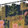 thumbnail image 3 of Pioneer Flower Floral Print Pattern Shower Curtain 72"x84", Bathroom Decorative Shower Curtain Set with 12 Hooks, Waterproof Washable, 3 of 6