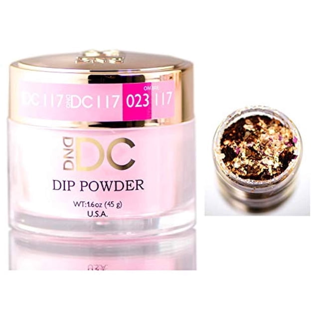 Polvo para uñas Daisy DND Pinklett Lady, 45 g, con purpurina