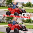 thumbnail image 6 of Ktaxon 12V Kids Electric Ride On Car w/ Parent Remote Control, Bluetooth, Lights, 3 Speeds, Powered Wheel Ride On Toy for Boys & Girls Ages 2-6, Red, 6 of 9