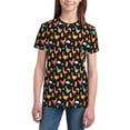 thumbnail image 3 of Wukai Flowe Rooster Youth Unisex Short Sleeve T-Shirt for Boys, Girls, Teens, and Kids-Medium, 3 of 7