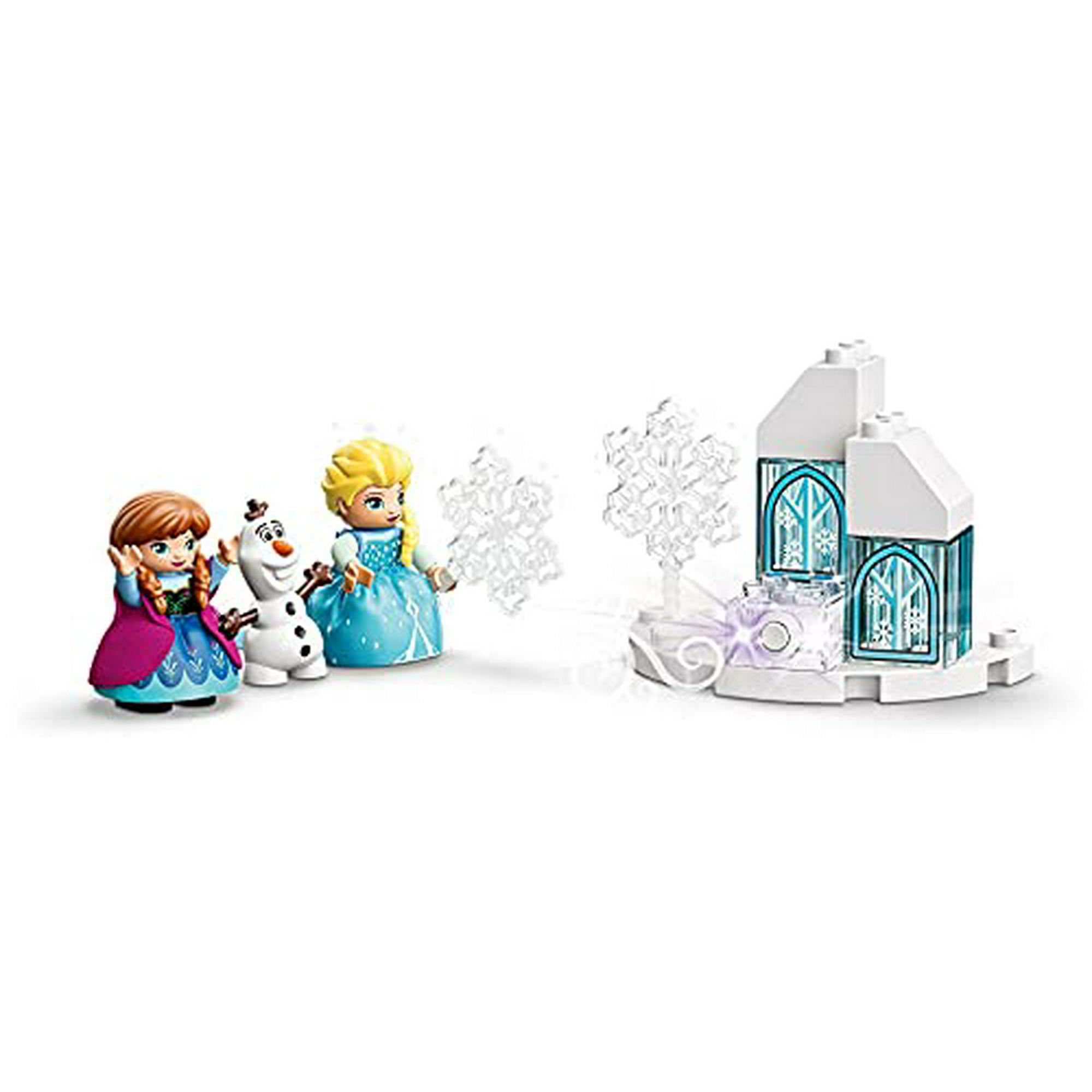 LEGO 10899 DUPLO Disney Frozen Ice Castle Princess Elsa and Anna Mini Dolls and Snowman Figure Toys for 2 Years Old Girl and Boy Walmart